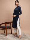 Vishudh V-Neck Winter Long Sleeves Kurta