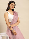 Kasee Embellished Mirror Work Satin Saree