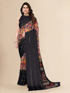 Fabmora Floral Printed Pure Chiffon Saree