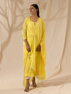 Likha Yellow Chikankari Kurta Set with Dupatta LIKSKD31 (Set of 3)
