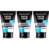 Mancode Facial Foam Detoxifying & Anti-Roughness Face Wash - 100 ml (Pack of 3)