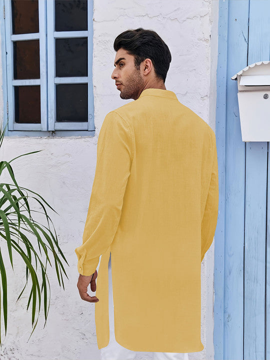 Anouk Men Solid Long Kurta