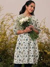 Libas Floral Printed Straight Kurta