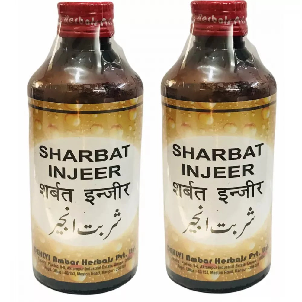 Dehlvi Ambar Sharbat Injeer - 200 ml (Pack of 2) - Swadesii