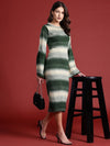 All about you Ombre Flared Sleeve October-Fascination Infatuation Sheath Dress