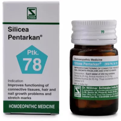 Dr. Willmar Schwabe India Silicea Pentarkan Ptk 78 Tablets Swadesii