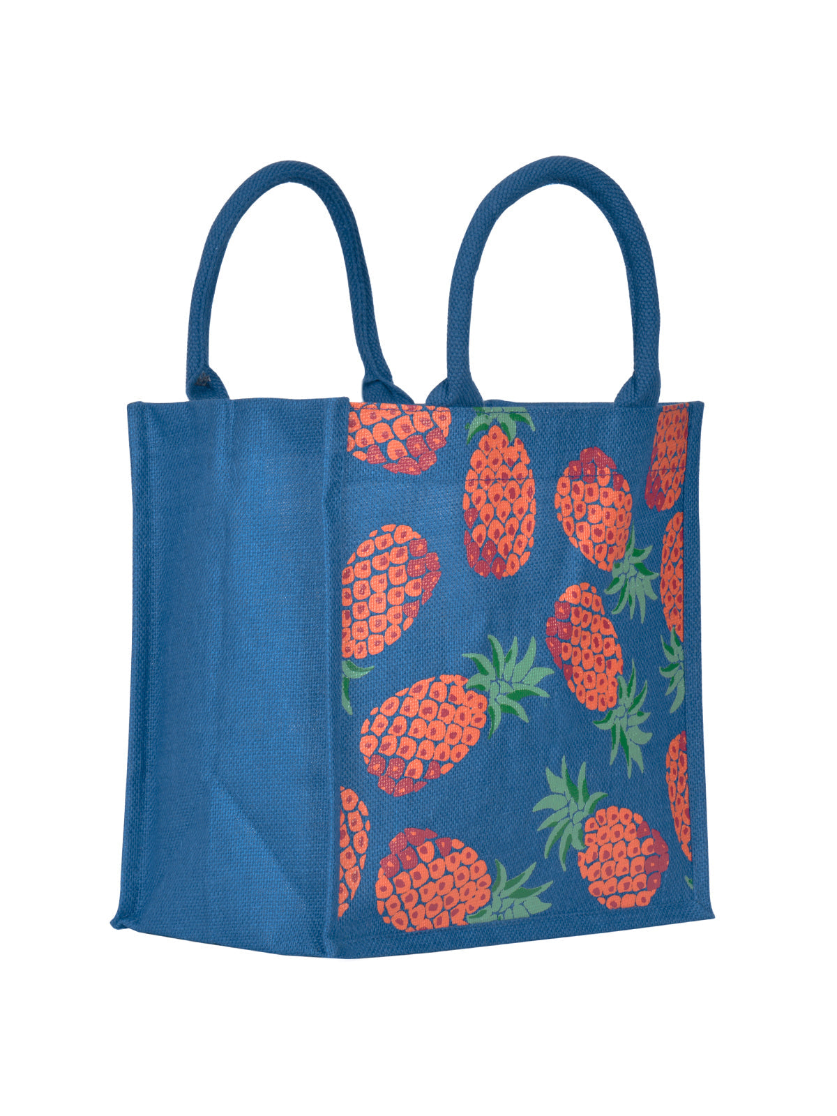 12 X 12 X 7 - PINEAPPLE PRINT LUNCH BAG (B-136-YELLOW)