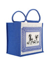 Jute Cottage Warli Print Lunch Zipper