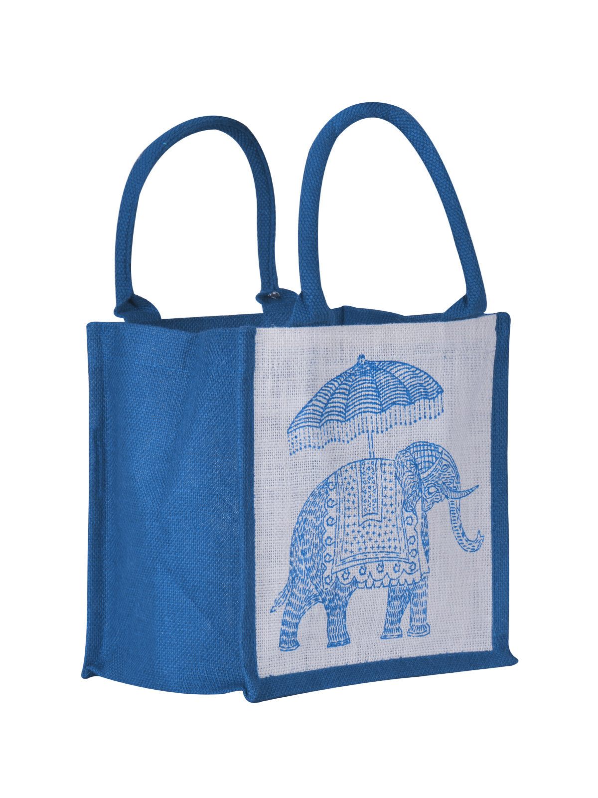 10 X 10 X 7 - ELEPHANT PRINT ZIPPER (B-074-BLACK)