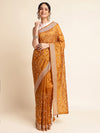 Fabmora Floral Embroidered Zari Saree