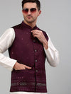 Jompers Embroidered Dupion Silk Long Sleeve Kurta & Churidar with Nehru Jacket