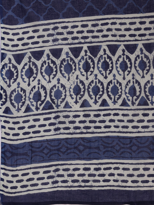 Libas Ethnic Motifs Printed Straight Pure Cotton Kurta with Palazzos & Dupatta