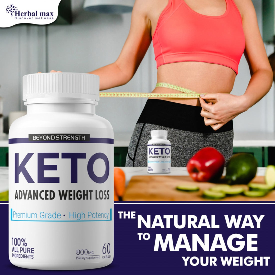 Where To Buy Keto Advanced Weight Loss Pills Herbalmax Keto Advanced Weight Loss Capsules - 60 Capsules - Swadesii