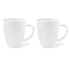 Larah by Borosil 2 Pcs Tea/coffee Orbit White Opalware Mug | 390 Ml Each