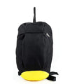 Astrid Canvas Girls Backpack Medium Size Colour Black & Yellow