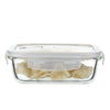 Femora Borosilicate Glass Containers for Kitchen | Storage Box for Kitchen With Air Vent Lid | Pack of 1 | 2200 Ml