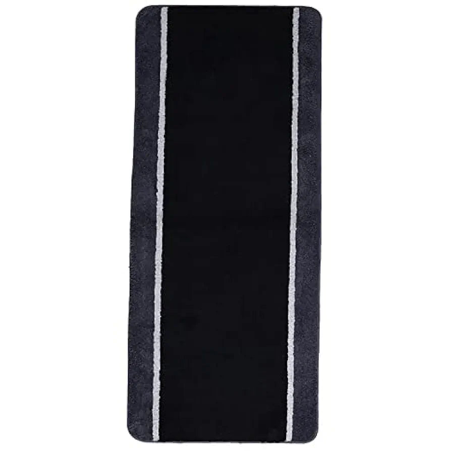 Saral Home Stripe Microfiber Durable & Washable Multipurpose Runner for Home/Kitchen/Living Area/Lobby/Office Entrance with Anti Skid Backing 