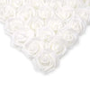 100 Pcs Artificial Rose Flower Heads Real Looking White Foam Fake Roses White