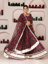 ONEWE INDIA Paaro Lehenga with Blouse & Dupatta (Set of 3)