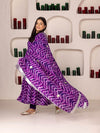 ONEWE INDIA Resham Anarkali Suit (Set of 3)