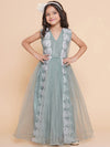 Bitiya by Bhama Girls Floral Net Gown