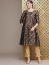 House of Pataudi Embellished Sequined Jashn Kurta