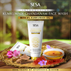 Sesa Ayurvedic Kumkumadi Face Wash with Chandanam for Skin Glow - 100 ml