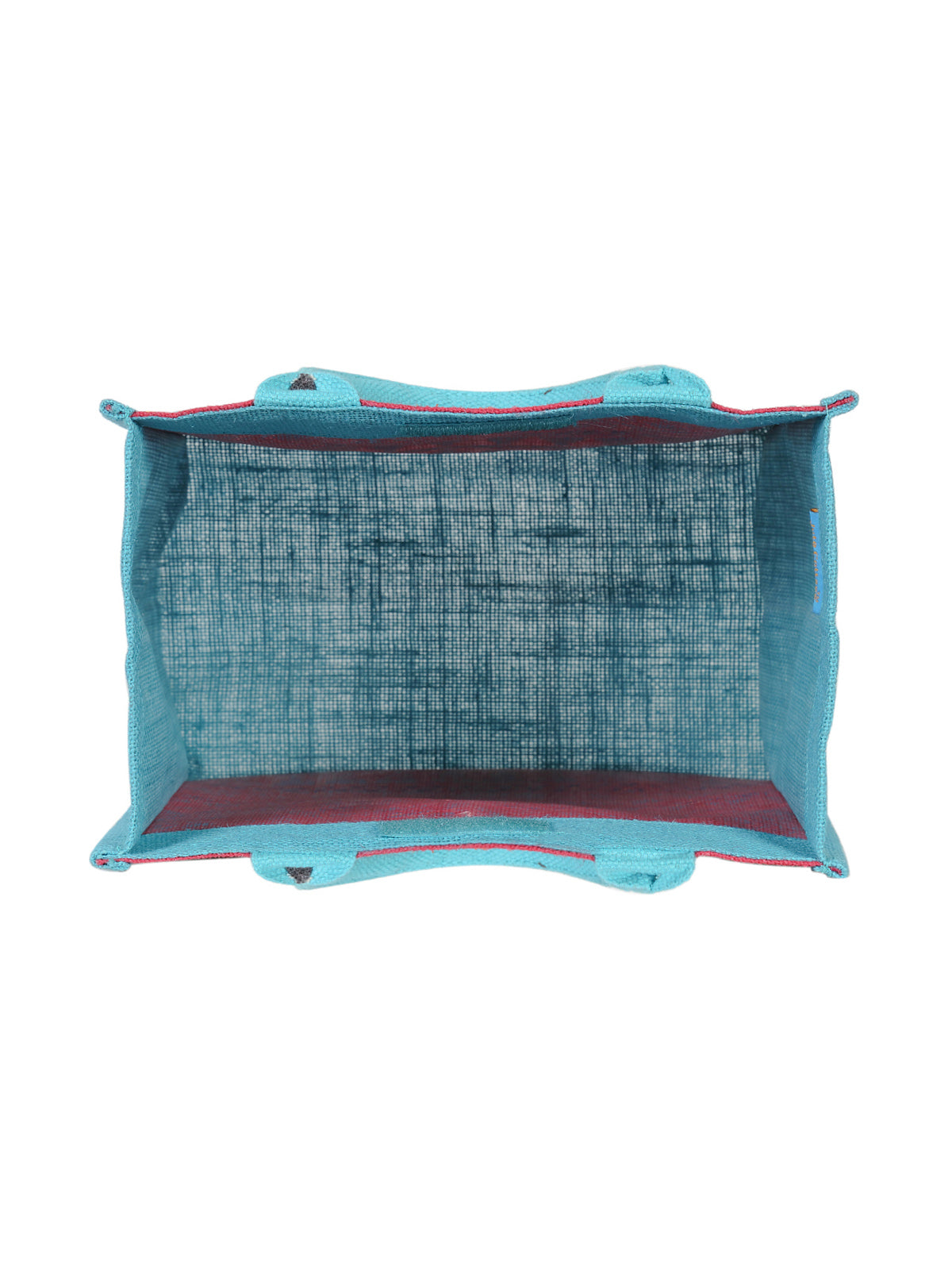 13 X 11 X 7 - AZTEC PRINT LUNCH BAG (B-064-PEACOCK BLUE)