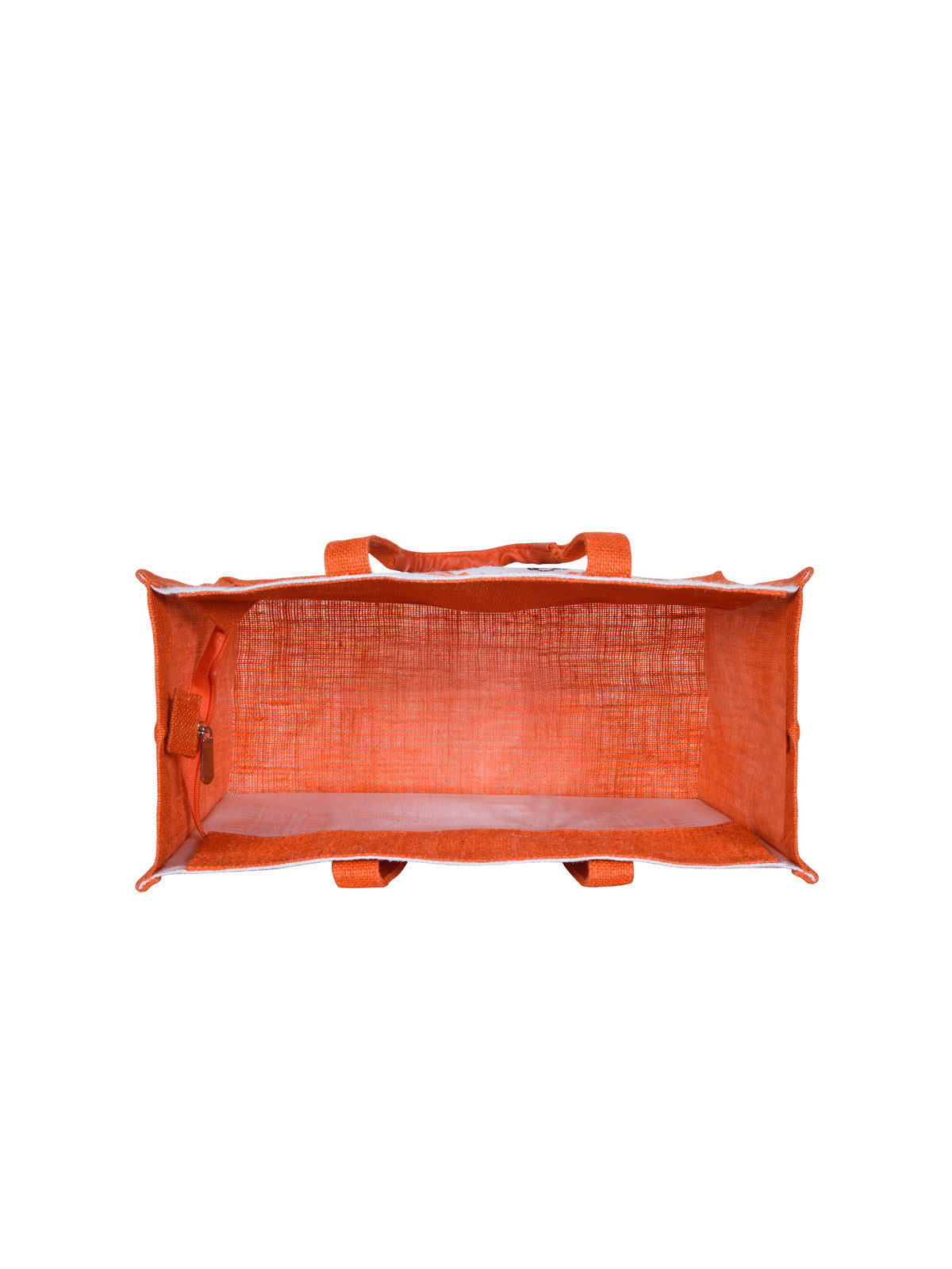14 X 16 X 7 - WARLI PRINT ZIPPER (B-070-ORANGE)