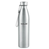 Nirlon Stainless Steel Single Wall Plain Water Bottle With String | Fridge Refrigerator Bottle - 1000 ml