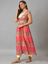 Aurelia Ethnic Motifs Printed Empire Kurta with Palazzos