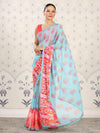 House of Pataudi Floral Poly Georgette Designer Saree