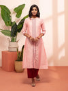 Likha Shaan-E-Avadh Peach Tonal Embroidery Kurta LIKKUR132