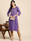 All about you Women Ethnic Motifs Yoke Design Gotta Patti Kurta