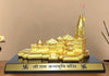 Gold Art India Ram Mandir Ayodhya Gold Plated Matte 24 Karat Minature  Large