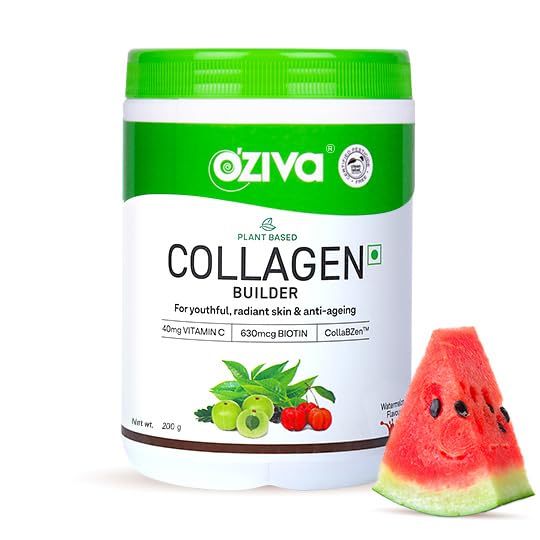 OZiva Vegan Collagen Builder Berry Orange & Watermelon