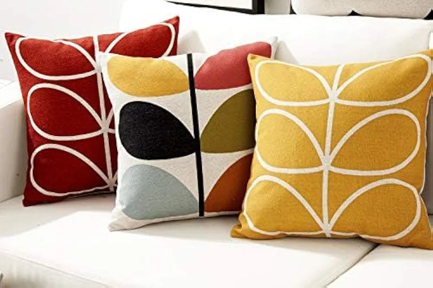 AEROHAVEN™ Set of 5 Cotton Designer Decorative Throw Pillow/Cushion Covers - 16 x 16 inches