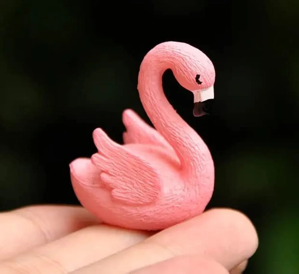 SATYAM KRAFT Resin 1  Set Swan Figurines | Decorative Showpiece | Gift for Him/Her, Mother's Day,Home, Bedroom, Living Room, Office, Table, Car Dashboard | Festive Decor 