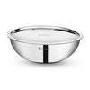 Bergner Tripro Triply Stainless Steel Cook and Serve 28cm Tasla | Tasra Kadai | Handleless Wok | 4.25 Litres