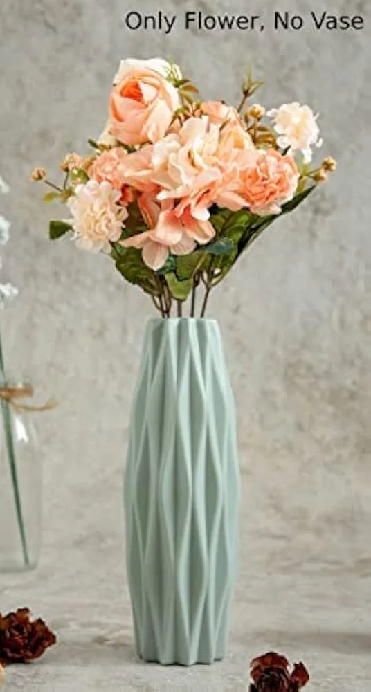 SATYAM KRAFT 1 Pcs Artificial Head Rose Peony Flowers for home decor, Gifting, Garden, Office Corner, Bedroom, Balcony, Living Room, Restaurant Centerpieces Decoration, New Year, and Craft 