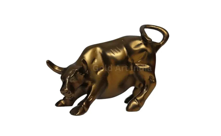 Gold Art India Gold & Silver Plated Vastu & Feng Shui Animals & Birds Set | Luck, Positivity & Wealth | Elephant, Bull, Kamdhenu Cow, Tortoise, Duck, Fish, Horse & More 