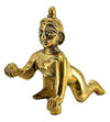 StonKraft Brass Laddoo Gopal Baby Krishna Murti Idol Statue Sculpture (5.5 cm)