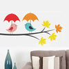 Decals Design Birds Under Umbrella Wall Sticker
