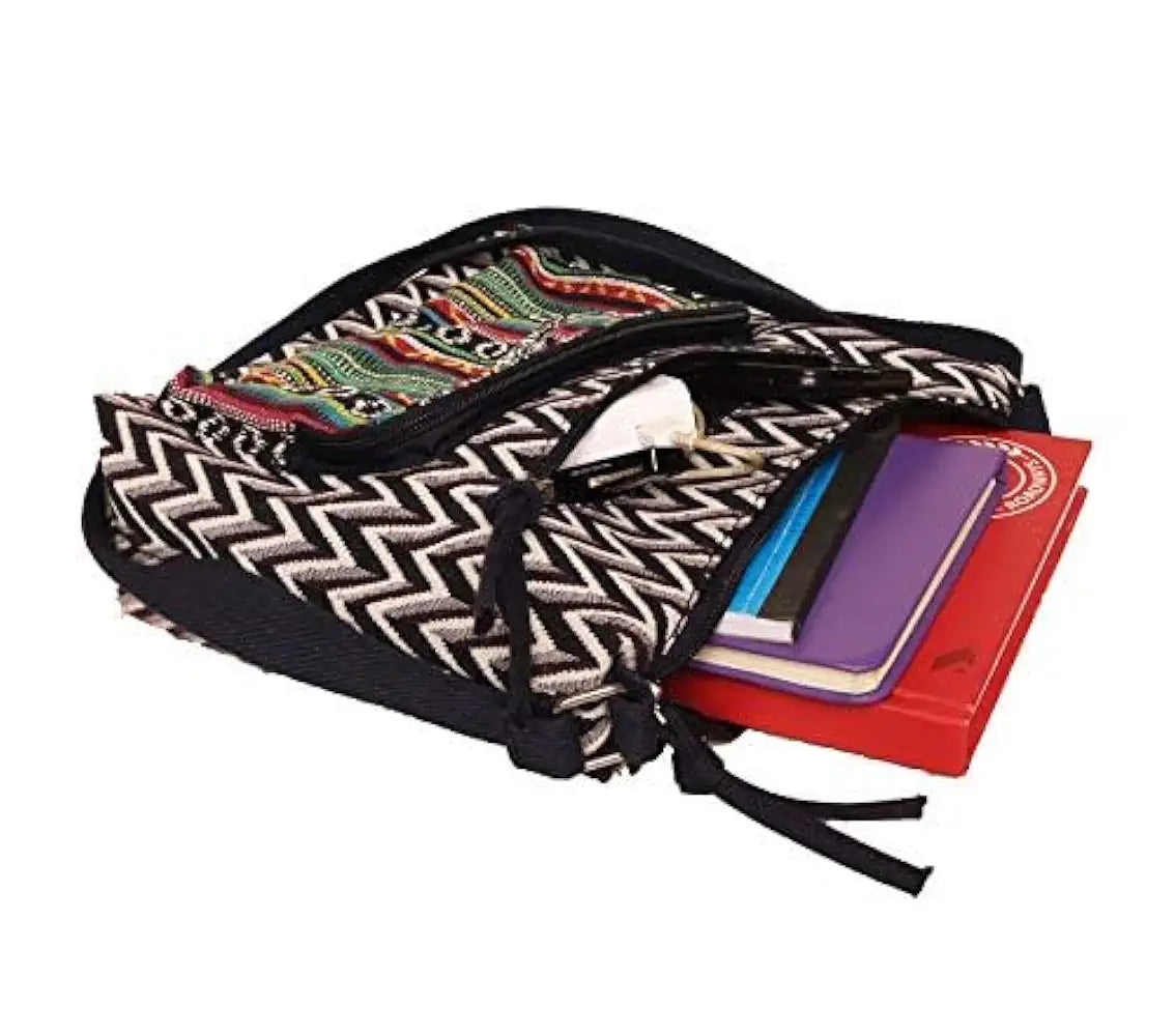 Multicolor Cotton Sling Bag for Women 