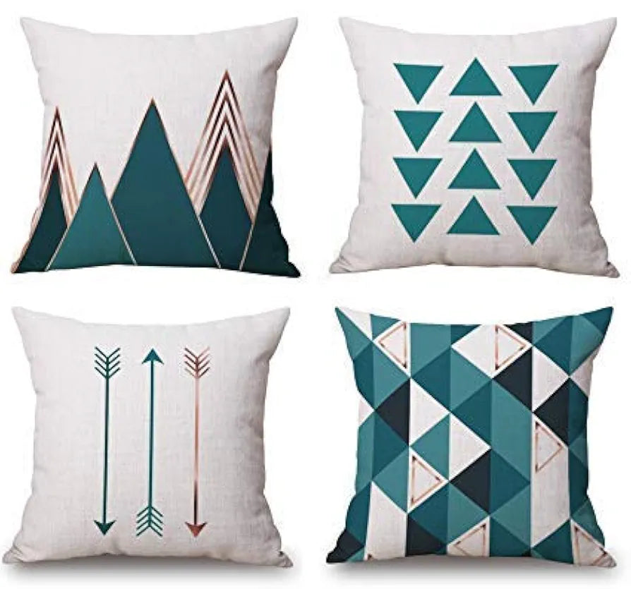 AEROHAVEN Velvet Cotton Designer Decorative Throw Pillow/Cushion Covers  - Set of 4