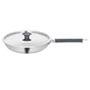 Borosil Cookfresh Tri-ply Stainless Fry Pan With Lid | Induction Friendly | 1.3 Litres | 20 Cm