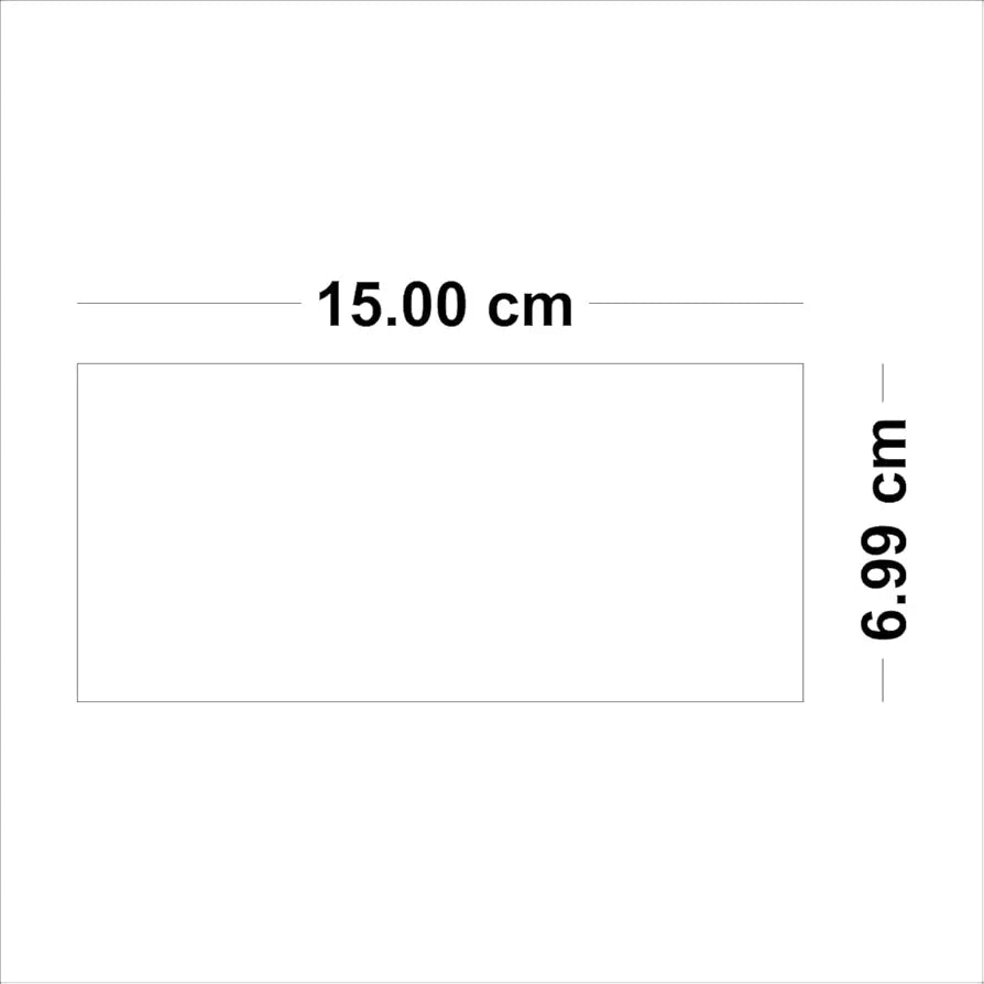 Bikri Kendra Ind - 20 Rectangle Golden Mirror Stickers for Wall Decor, Acrylic Self-Adhesive Stickers