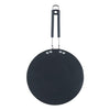 Vinod Black Pearl Hard Anodised Tawa - 25 cm | 4.25mm Thickness | Metal Spoon Friendly | Riveted Sturdy Handle