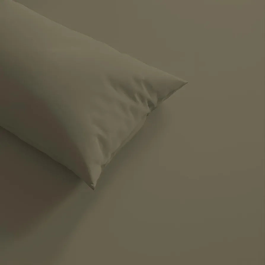 Trance Home Linen 300 TC Bamboo Fitted Queen Size Bedsheet | Soft, Breathable & Eco-Friendly Bedsheet with 2 Pillow Cover - 