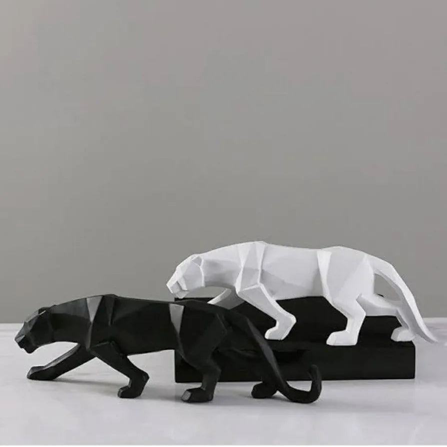 zart Resin Black Jaguar Showpiece for Home Decor/Black Panther Statue for Living Room Decor, Cheetah Showpiece Office Decor Item, Pack of 1 , Abstract